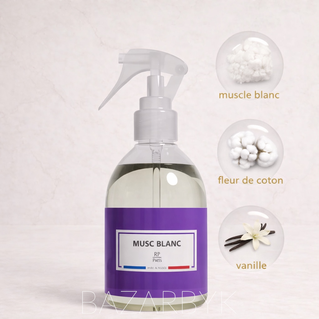 Spray Textile Musc Blanc 250 ml RP Paris - photo 2