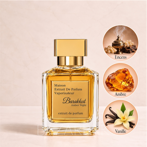 Barakkat Amber Night Gulf Fragrance, flacon et coffret