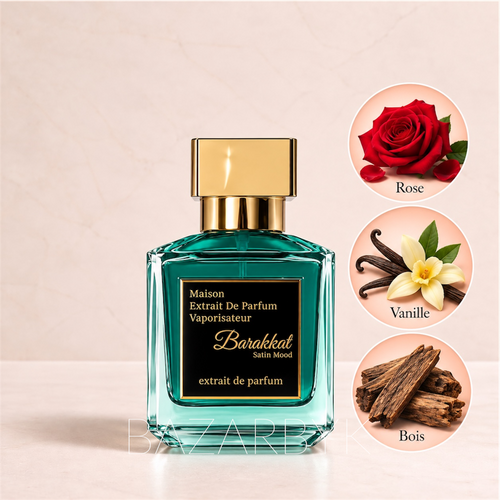 Barakkat Satin Mood Gulf Fragrance, flacon et coffret