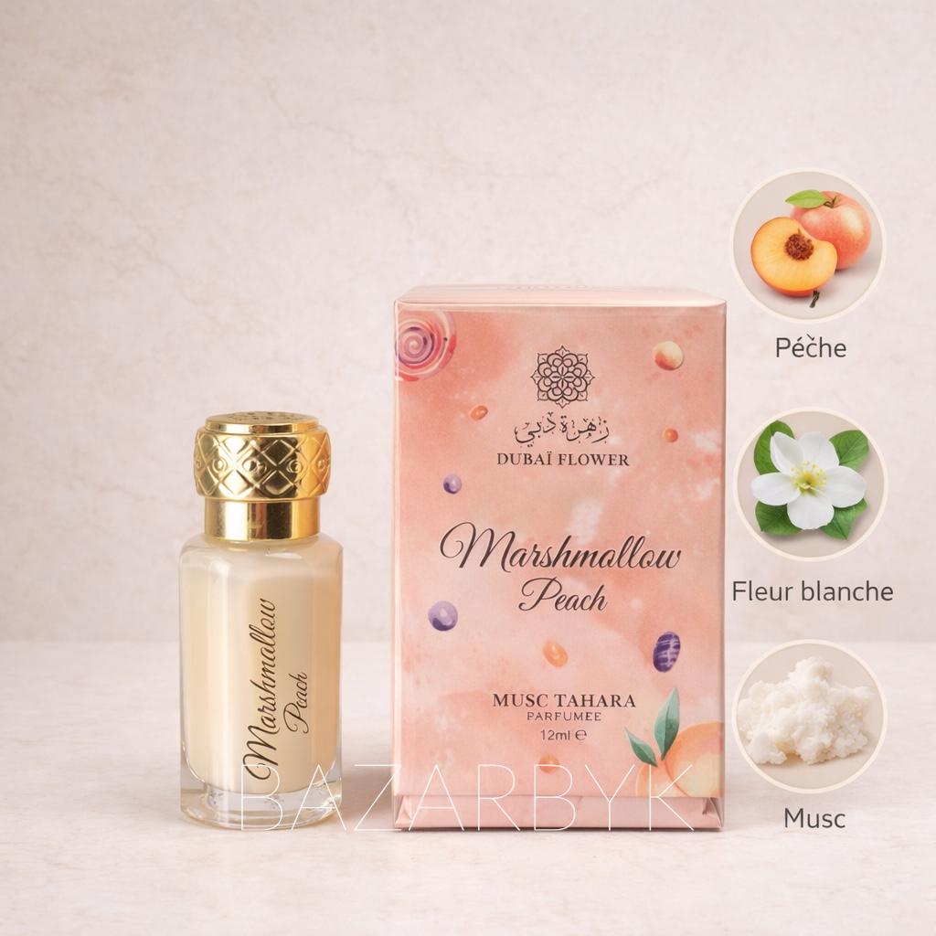 Musc Tahara Marshmallow Peach 12 ml Dubai Flower - photo 2