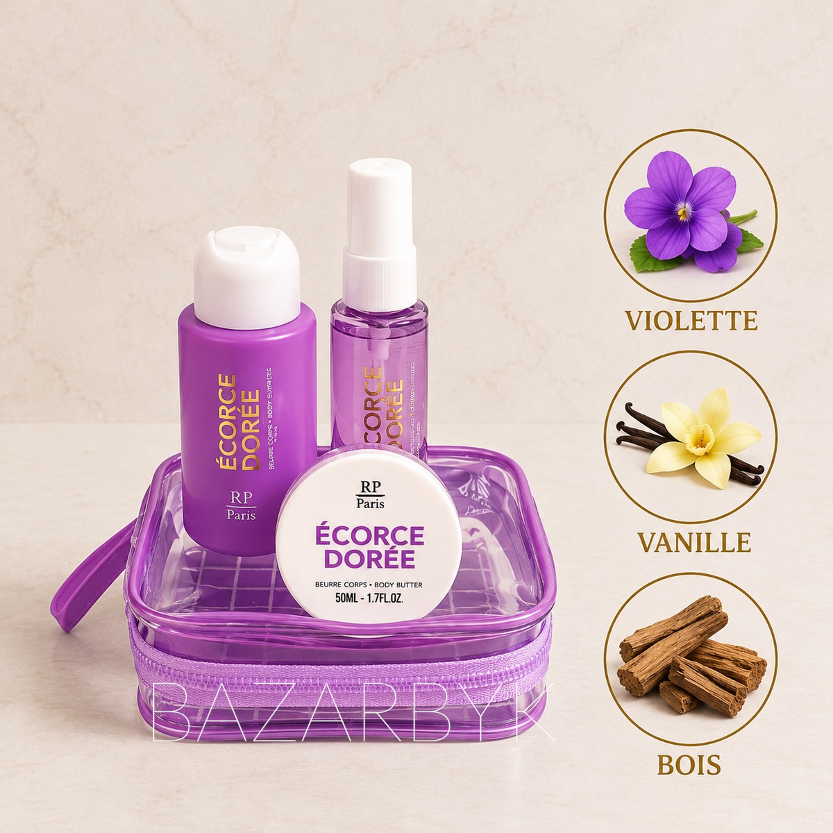 Travel Set Pop Écorce Dorée Coffret Brume RP Paris - photo 2