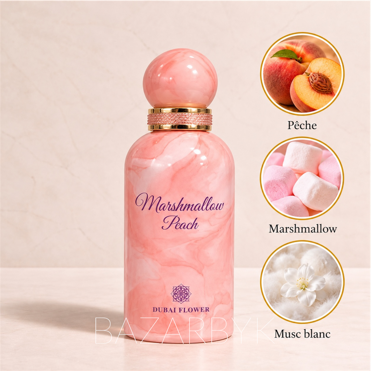 Marshmallow Peach Extrait de Parfum 100 ml Dubai Flower - photo 2