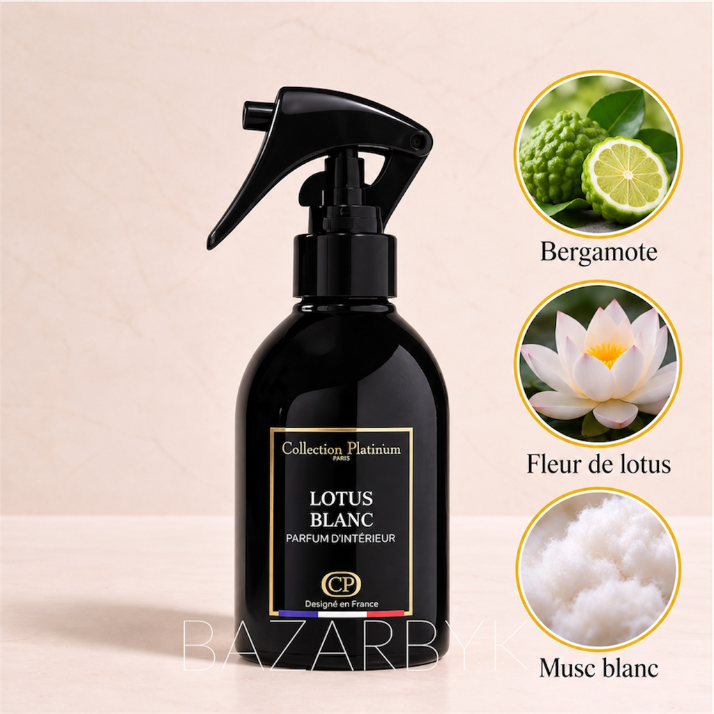 Spray Textile Lotus Blanc 250 ml Collection Platinium - photo 2