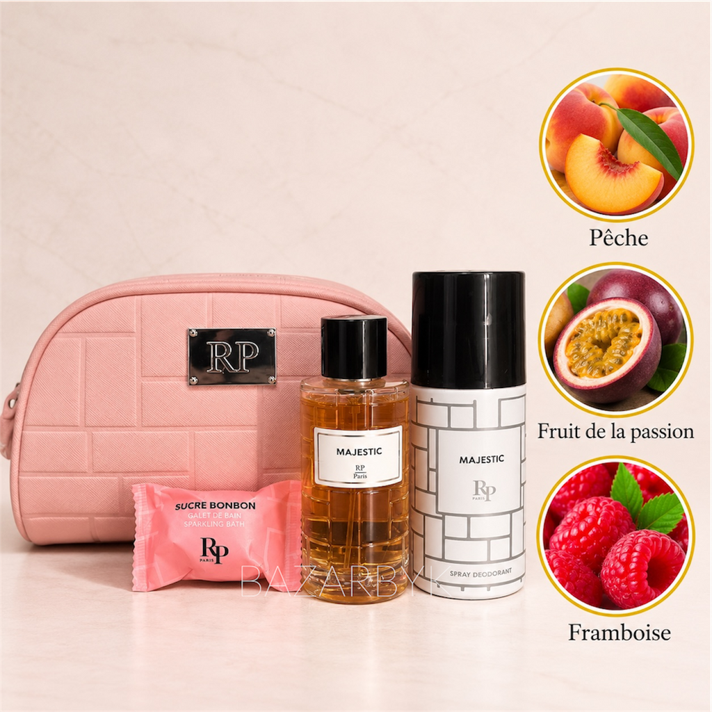 Trousse Majestic coffret eau de parfum 100 ml et déodorant 150 ml RP Paris - photo 2